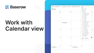How to create a calendar view in Baserow