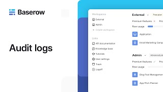 How to view activity logs in Baserow