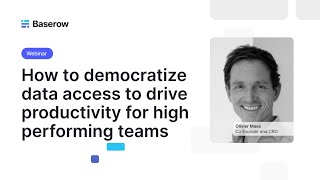 How to democratize data access to drive productivity for high-performing teams