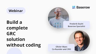 Build a complete Governance, Risk, and Compliance (GRC) solution without coding [Webinar]
