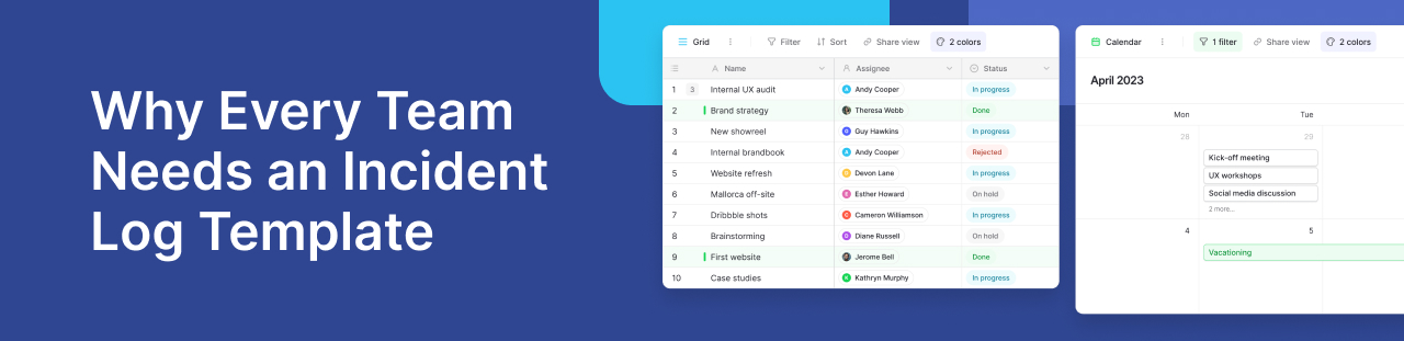 Every Team Needs an Incident Log Template